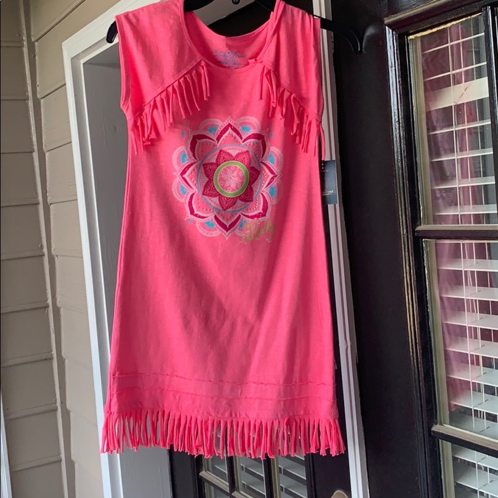 Lucky Brand Super Cute Girls Fringe Dress